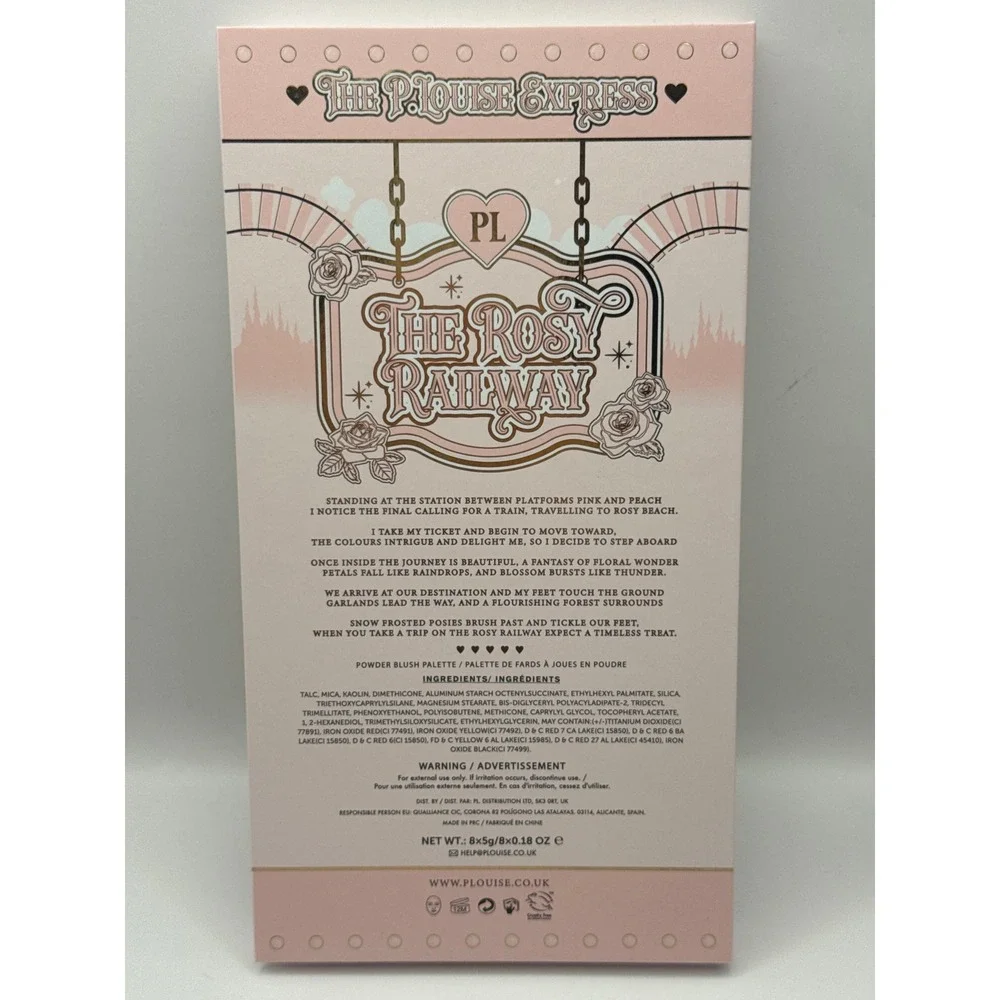 PLouise The Rosy Railway‎ Blush Palette The PLouise Express Advent Calendar BNIB